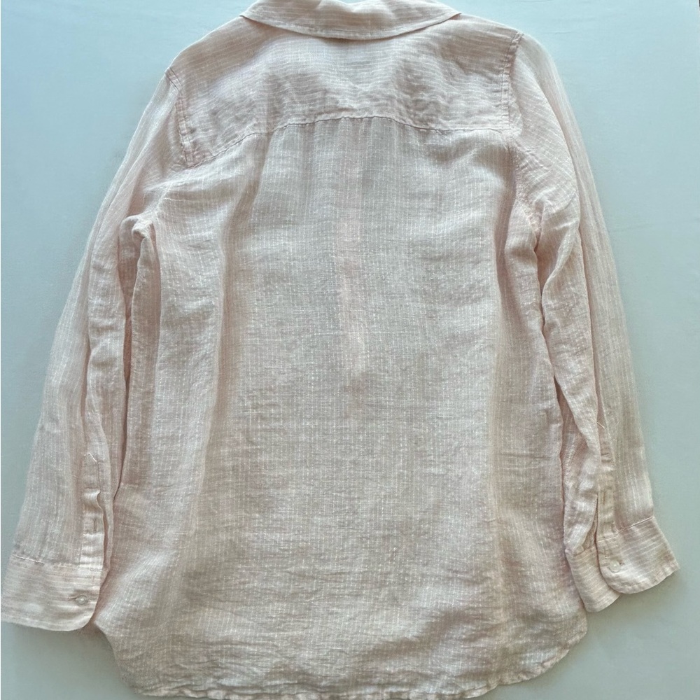 Lucky Brand Linen/Cotton pullover blouse. Size medium - Picture 2 of 4